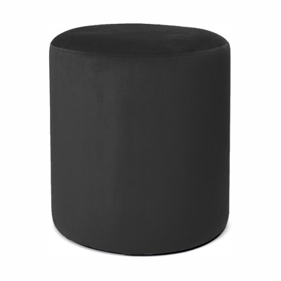 Hensel 28 cm W Velvet Round Ottoman