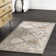 Daye Traditional Tiled Power Loom Performance Gray/Beige Rug