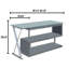Bureau de direction en bois massif Lindel