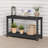 Rectangular Outdoor All-Weather Console Table,Black-110559033