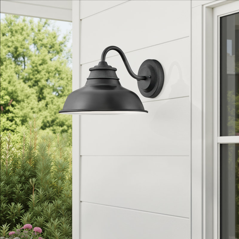 Marselia Aluminum Wall Light, Aged Zinc