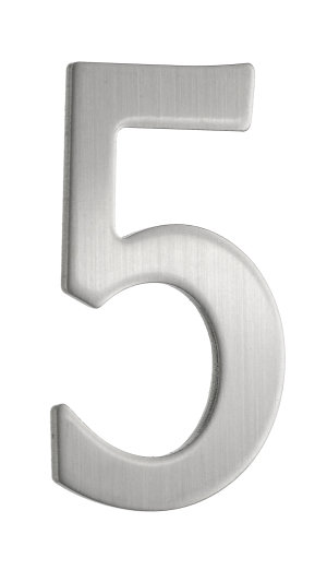 2 po Numéro de maison Beslagsboden, Acier inoxydable, 5
