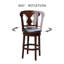 Tabouret de bar pivotant 30 po Claxton-669649321