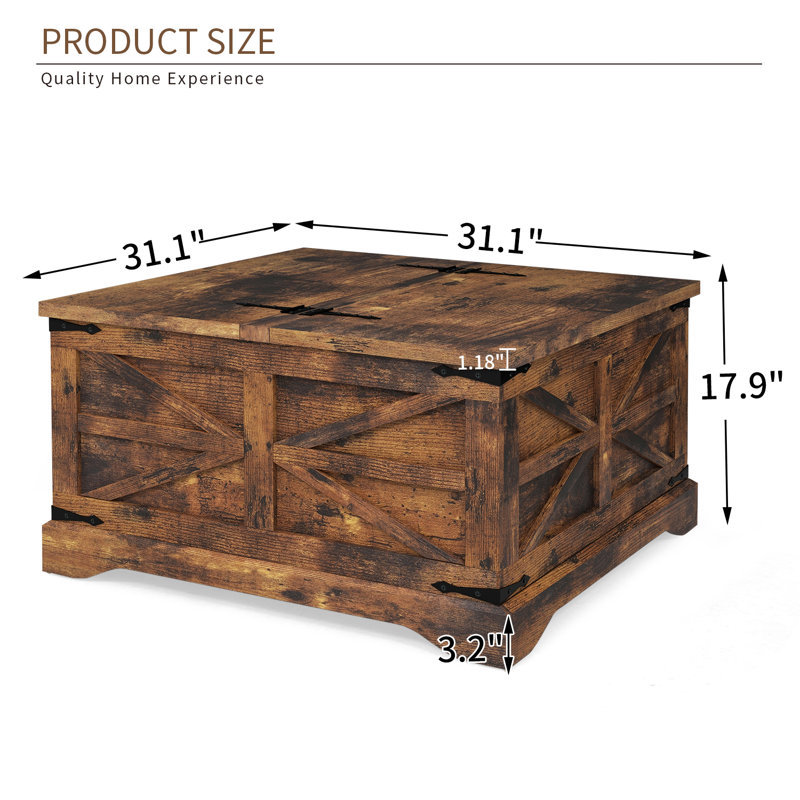 Table basse Magena, Brun