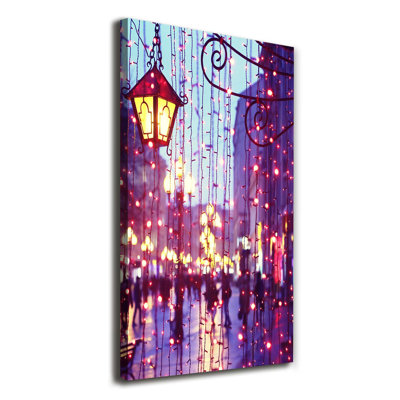 Lights In The City - Wrapped Canvas Print