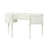 Dorothy Transitional 52"L Half Moon Vanity Desk with Mirror in Ivory