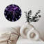 Horloge avec foudre mauve