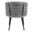 Chaises d'extérieur confortables avec structure en métal et coussins en corde grise, peu encombrant pour les petits balcons-121108788-121108787