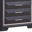 Coffre de rangement G01600-CH, noir