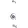 Bancroft® Rite-Temp Bath and Shower Valve Trim with Metal Lever Handle and Slip-Fit Spout, Less Showerhead