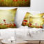 Coquelicots rouges sur fond grunge - Coussin décoratif imprimé floral