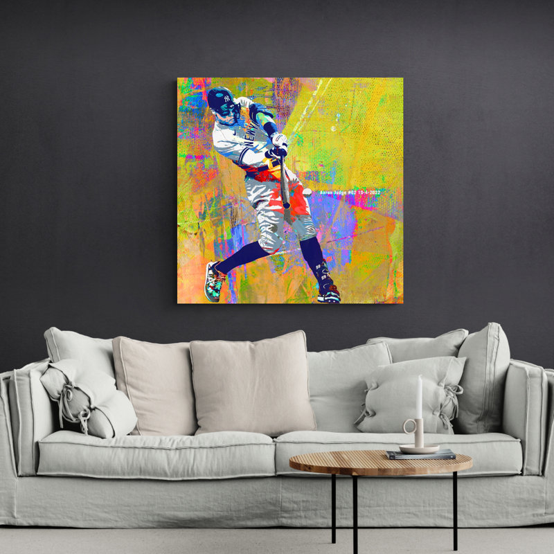 «Aaron Judge Two» par Stephen Chambers, impression sur toile tendue, L 36 po x H 36 po