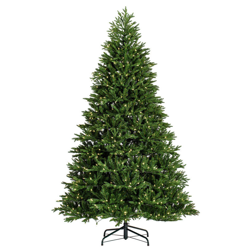 7.5' H Lighted Artificial Fir Christmas Tree