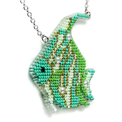 Trousse de broderie avec perles sur base en plastique FLPL-100