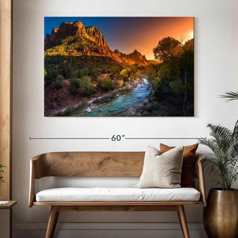 Rivière Alvord Zion National Park, H 34 po x l 51 po