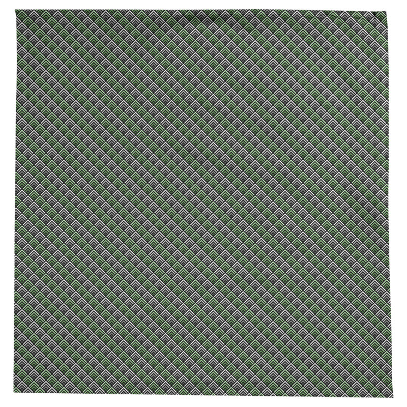 Nappe géométrique Avicia, Gris / Vert