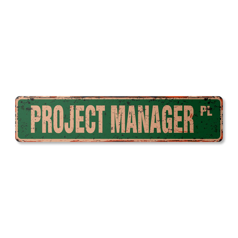 Plaque de rue Project en plastique robuste 6 po x 24 po