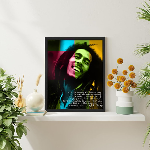 SIGNLEADER Bob Marley Framed Print | Wayfair