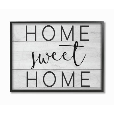 «Home Sweet Home Planks» par Daphne Polselli - impression d'art textuel