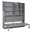 Armoire-lit simple escamotable avec lampes et prises de courant-881808027