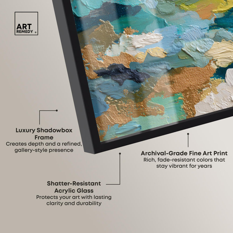 Lapis I, reproduction d'art abstrait par Art Remedy, H 11 po x l 16 po, Noir