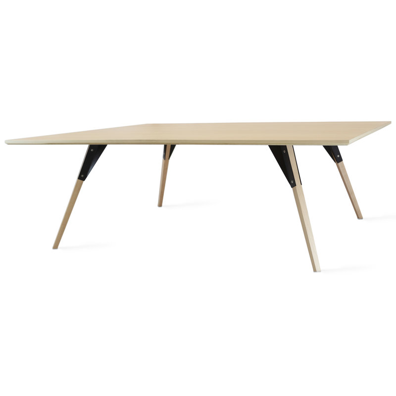 Table basse clarke, H 18 po x L 54 po x l 46 po, Érable, Noir