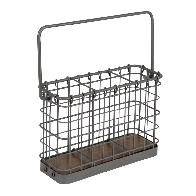 Metal Rectangle Flatware Caddy