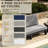 Patio Outdoor Sofa with Cushions-240230500-240230501