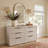 Aria Wood 70" W 6-Drawer Dresser
