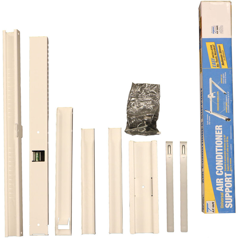 Black Adjustable Wall Mount A/C Support Bracket