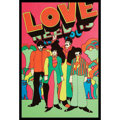 Beatles All You Need Is Love, impression sur affiche encadrée