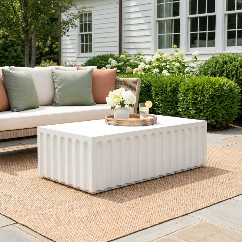 Celyn Edisto Cast Concrete Coffee Table