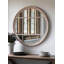Daphne Wood Round Wall Mirror