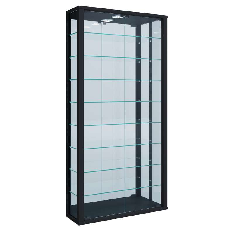 Carlyne Display Cabinet, Yes, Black