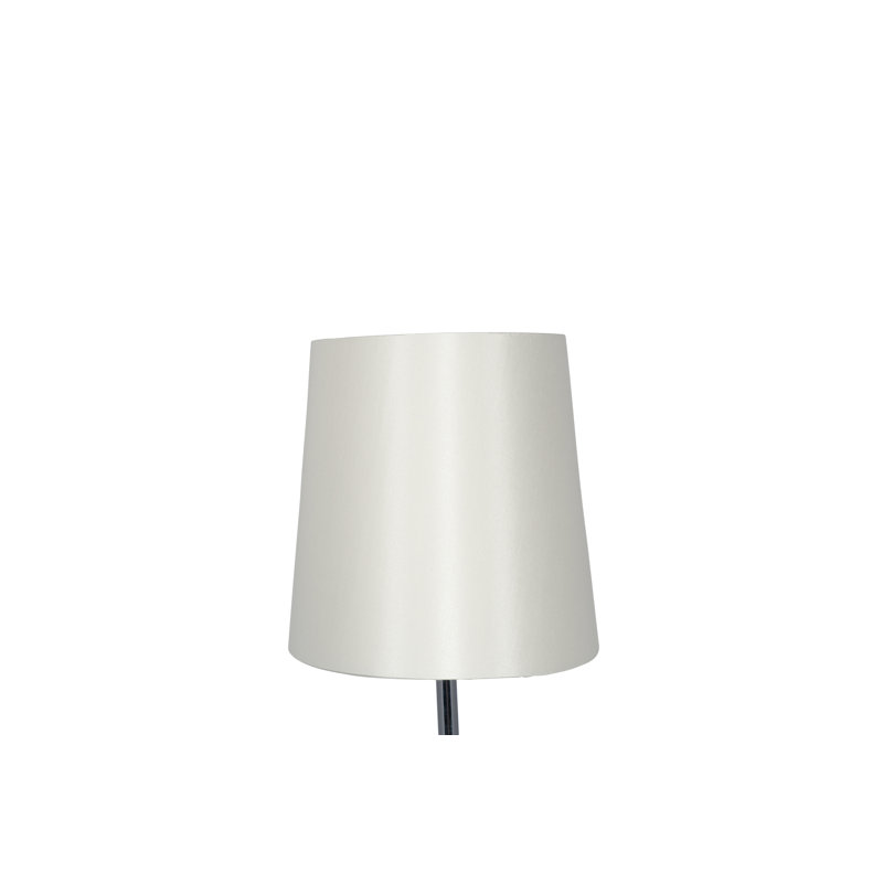 Martha Oval Silk Mix Tapered Lampshade, Cream, 23cm H x 40cm W x 22cm D
