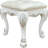 Dresden II Bone White Finish Vanity Stool