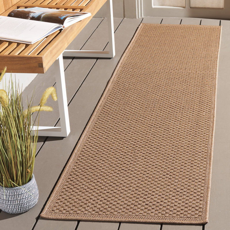 Tapis d'intérieur / extérieur de couleur unie Panchuri Performance, Tapis de couloir 2 pi x 8 pi
