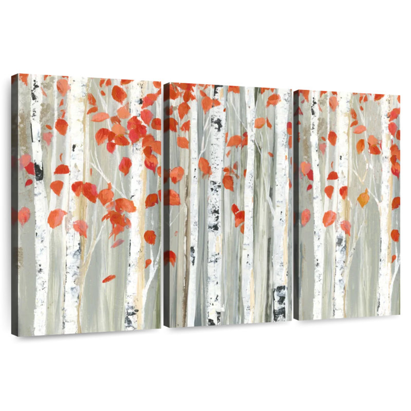 Harnek Aspen feuilles rouges, H 28 po x l 45 po