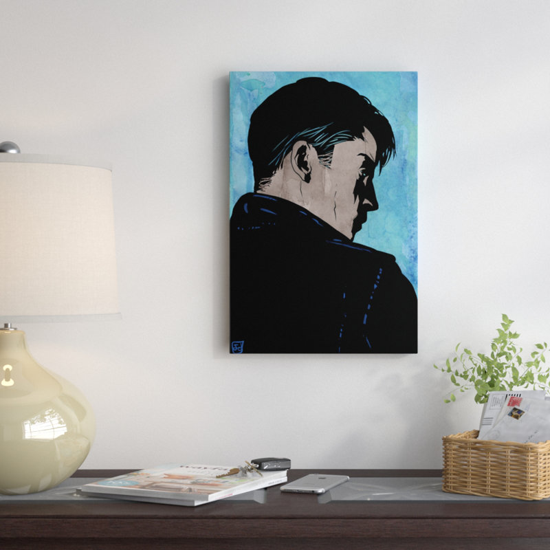 « suspecte mind » par giuseppe cristiano, impression sur toile tendue, Toile avec cadre noir, Pas de tapis