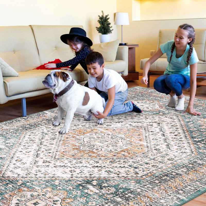 Area Rug, Rectangle 160 x 230 cm, Green