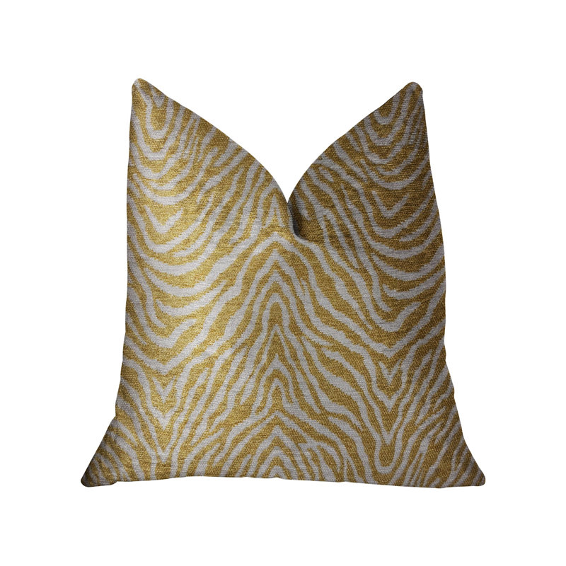 Oreiller luxueux oasis Waves, 16 po x 1 po, Rouge, Coussin décoratif