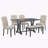 Shanequah 6-Piece Farmhouse Dining Table Set, Rectangular Trestle Table and 4 Upholstered Chairs & Bench for Dining Room,dining room set,dinning table set-895771838-895771839-895771832