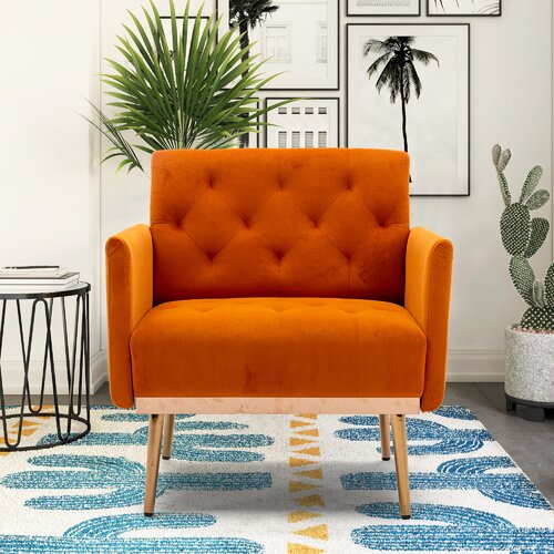 Orange Accent Chairs You'll Love | Wayfair