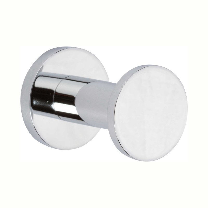 Kubic Single Robe Hook, Polished Chrome