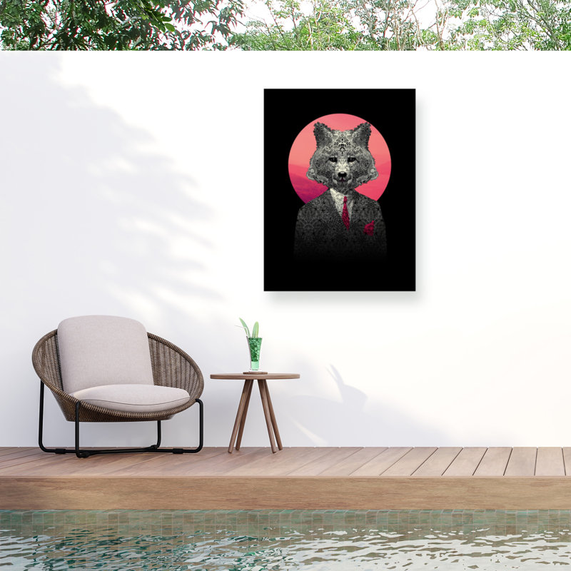 Toile d'extérieur Ali Gulec Fox, H 14 po x l 19 po