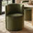 Velvet Rolling Barrel Armchair with Wheels-998789979
