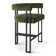 Colrain 24" Upholstered Velvet Solid Back Counter Stool