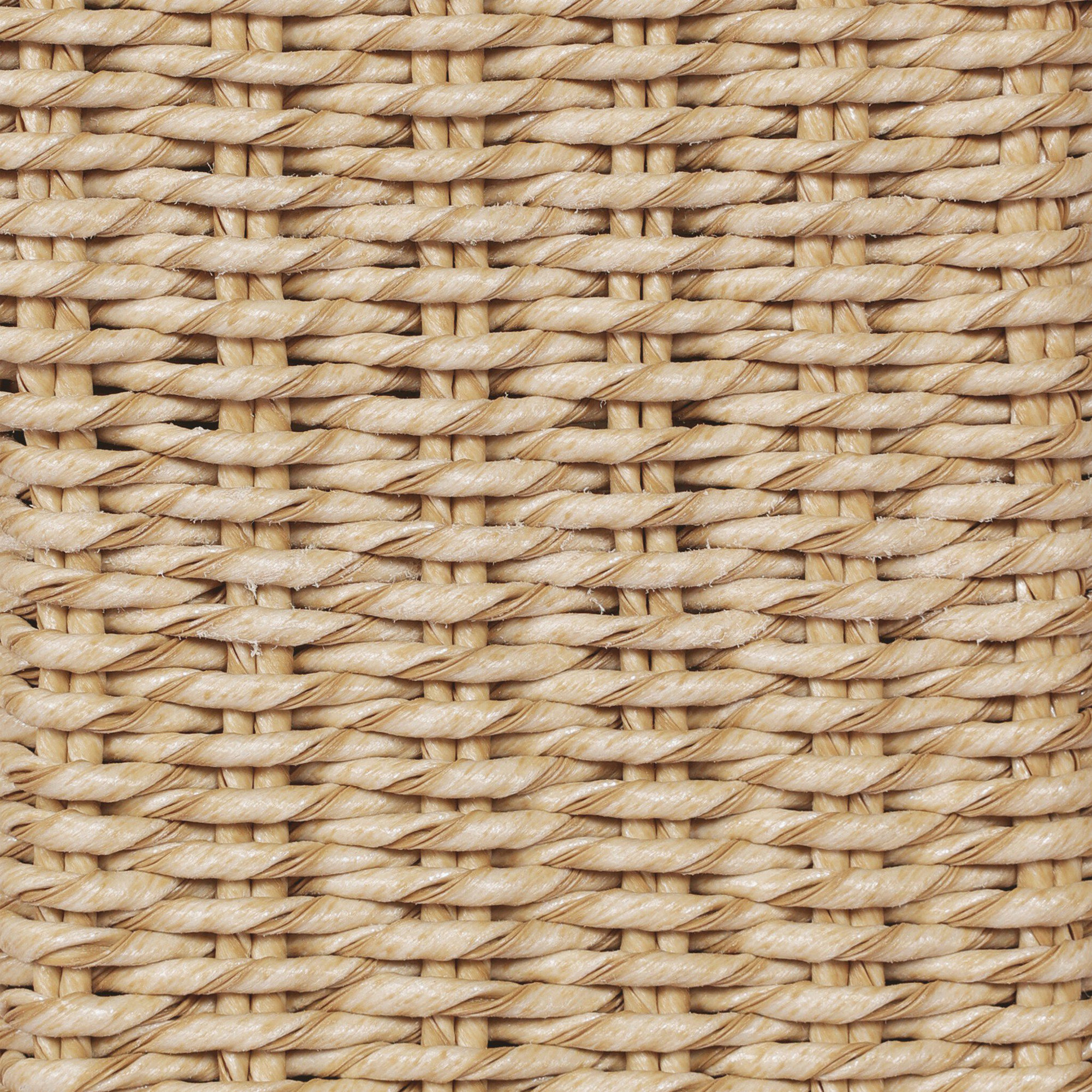 Easley Premium All-Weather Wicker Outdoor Dining Armchair with Cushion, Light Brown, Cream