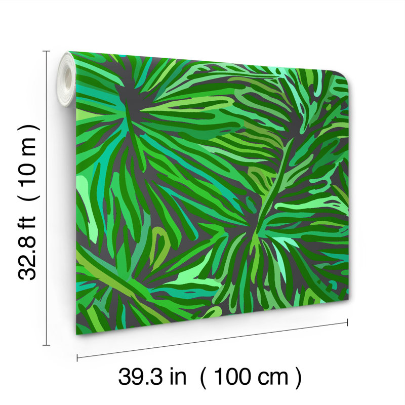 Flora Wallpaper, Green