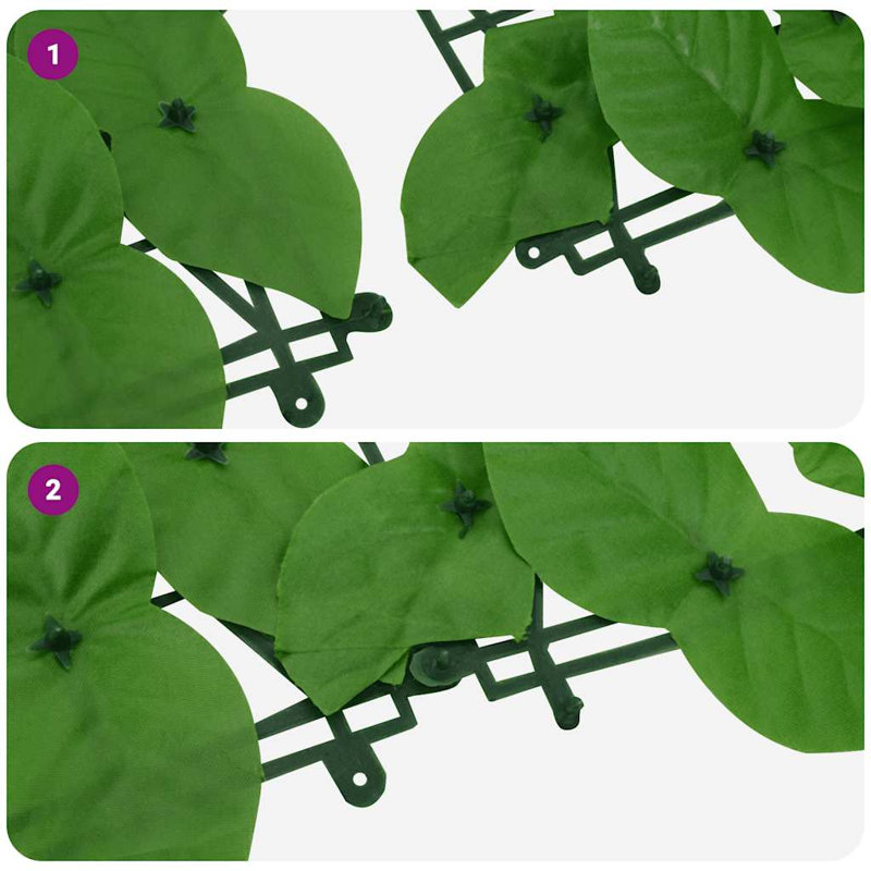 Faux Ivy, H 29,5 po x l 157,5 po, Vert